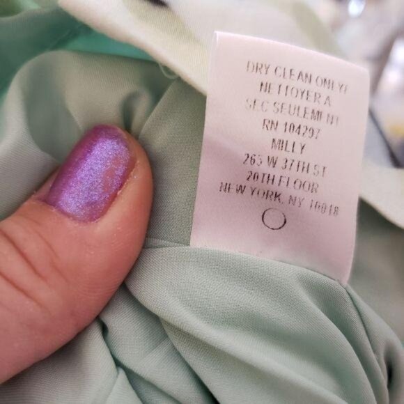 Milly Womens kalidascope Abstract Print Sleeveless Dress Size 4 USA Cotton - Picture 8 of 11